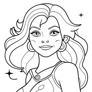 Starfire Coloring Pages