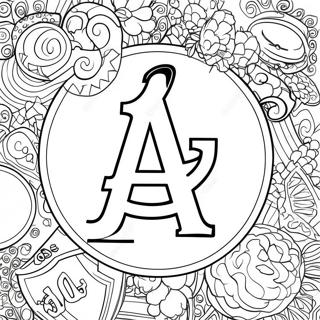 Dodgers Logo Coloring Page 19098-15966