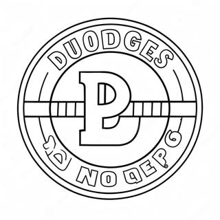 Dodgers Logo Coloring Page 19098-15967