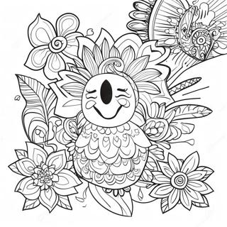 Folk Art Coloring Pages