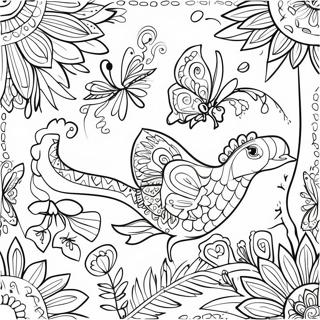 Folk Art Coloring Page 19108-15975