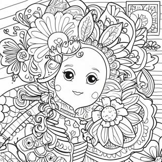 Folk Art Coloring Page 19108-15976