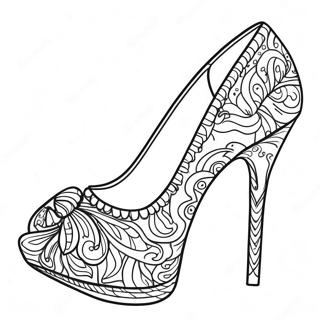 High Heel Coloring Page 19128-15992