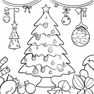 Christmas Tree For Adults Coloring Pages