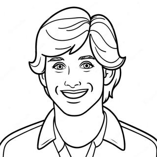 Ken With A Bright Smile Coloring Page 19149-16010