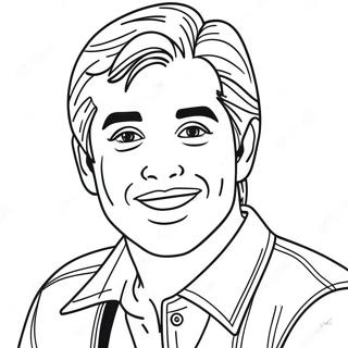 Ken With A Bright Smile Coloring Page 19149-16011