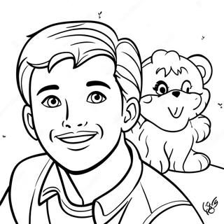 Ken With A Bright Smile Coloring Page 19149-16012