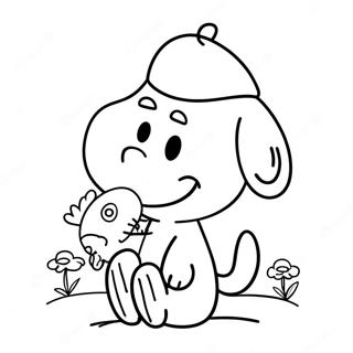 Snoopy With Woodstock Coloring Page 19159-16018