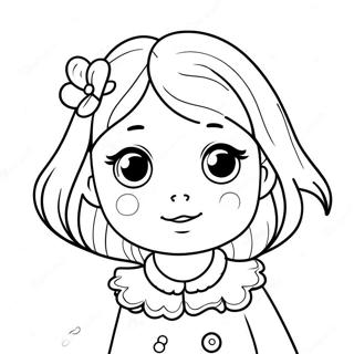 Cute Sister Coloring Page 19178-16030