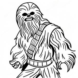 Chewbacca In Battle Pose Coloring Page 19189-16041