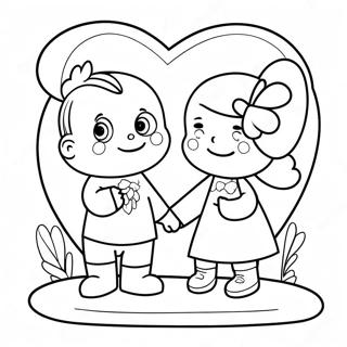 Cute Valentine S Day Card For Dad Coloring Page 19199-16050