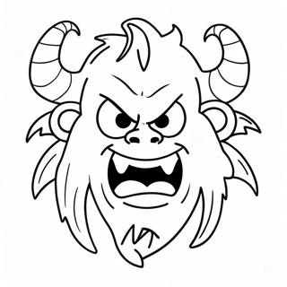 Angry Monster Coloring Page 19208-16056