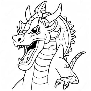 Furious Dragon Coloring Page 19209-16059