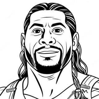 Roman Reigns Coloring Pages