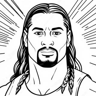 Roman Reigns Wwe Coloring Page 19228-16071