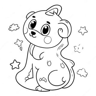 Cute Number 1 With Stars Coloring Page 19249-16089