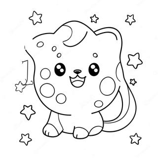 Cute Number 1 With Stars Coloring Page 19249-16090