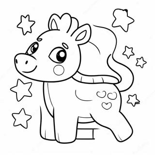 Cute Number 1 With Stars Coloring Page 19249-16091