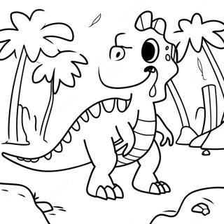 Dino Adventure Camp Cretaceous Coloring Page 19269-16105