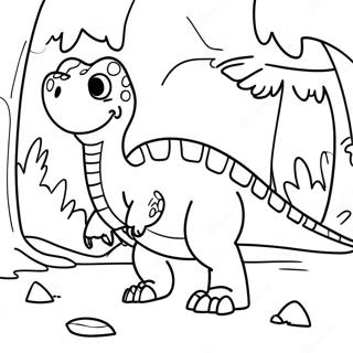 Dino Adventure Camp Cretaceous Coloring Page 19269-16106