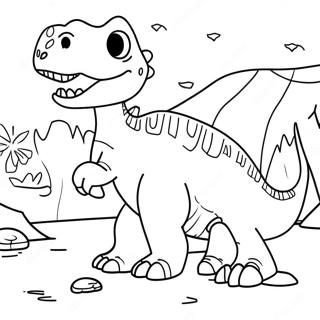 Dino Adventure Camp Cretaceous Coloring Page 19269-16107