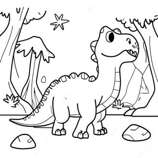 Dino Adventure Camp Cretaceous Coloring Page 19269-16108