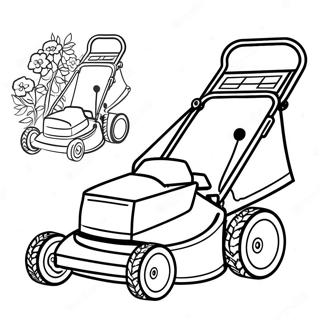 Lawn Mower Coloring Page 19278-16112