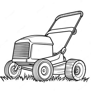 Vintage Lawn Mower Coloring Page 19279-16113