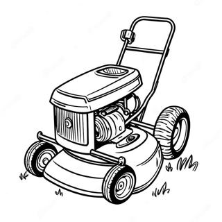 Vintage Lawn Mower Coloring Page 19279-16116