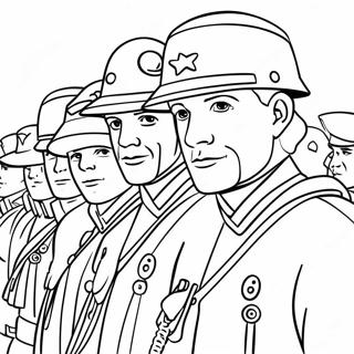 Patriotic Soldiers Coloring Page 192-158