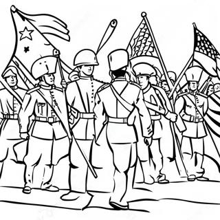 Patriotic Soldiers Coloring Page 192-159