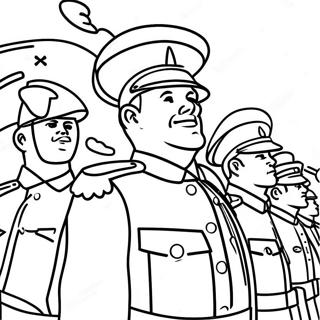 Patriotic Soldiers Coloring Page 192-160