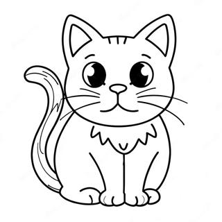 Spooky Black Cat Coloring Page 19329-16154