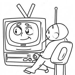 Tv Man Coloring Page 19338-16158