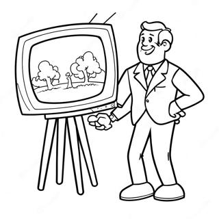 Tv Man Coloring Page 19338-16159