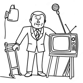 Tv Man Coloring Page 19338-16160