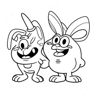 Ren And Stimpy Coloring Page 19368-16183