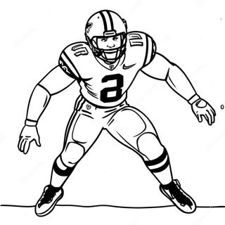 Saquon Barkley Action Pose Coloring Page 19388-16199