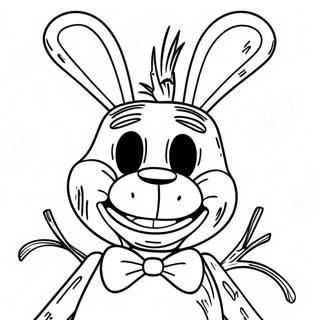 Creepy Withered Bonnie Coloring Page 19409-16217