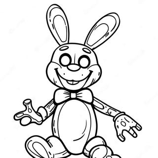 Creepy Withered Bonnie Coloring Page 19409-16218