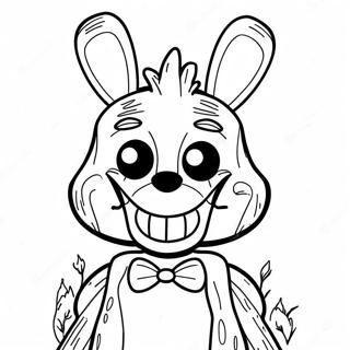 Creepy Withered Bonnie Coloring Page 19409-16219