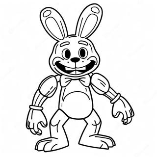 Creepy Withered Bonnie Coloring Page 19409-16220