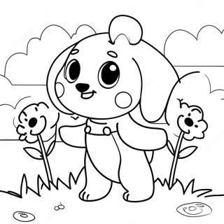 Adventurous Poppy And Viva Coloring Page 19429-16233