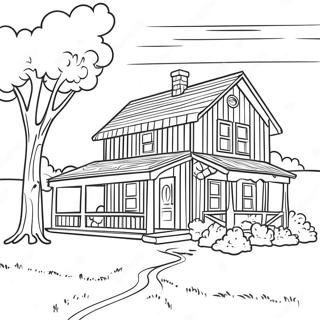 Farmhouse Coloring Page 19458-16254