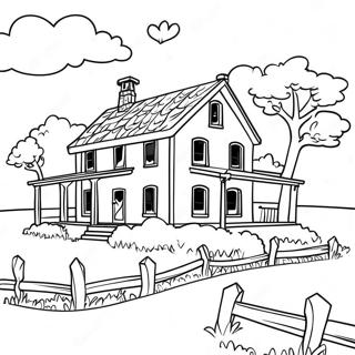 Farmhouse Coloring Page 19458-16256