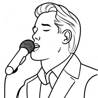 Singer Coloring Pages