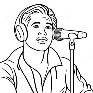 Singer Coloring Page 19478-16270