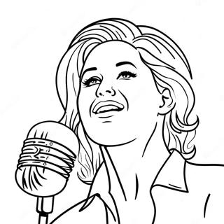 Singer Coloring Page 19478-16271