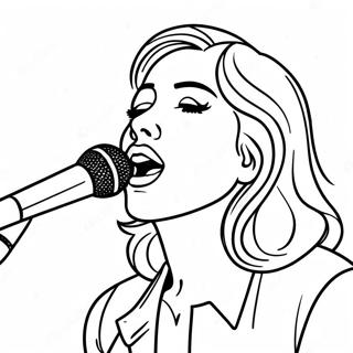 Singer Coloring Page 19478-16272