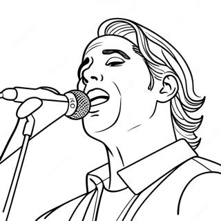 Famous Singer In Concert Coloring Page 19479-16273